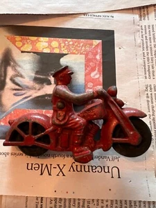 vintage cast iron motorcycle toy - Picture 1 of 4