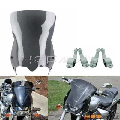 For Suzuki Boulevard M109R 2006-2022 M50 M90 M109RZ Smoke Windshield Windscreen - Image 1 of 4