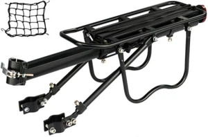 Rear Bike Rack Bicycle Cargo Rack Quick Release Adjustable Alloy Bicycle Carrier - Picture 1 of 6