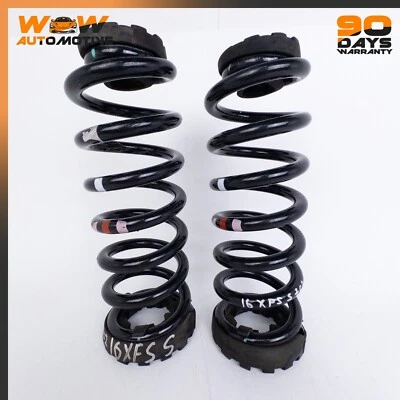 16-25 JAGUAR XF X260 XE X760 JUEGO DE PARES DE MUELLES HELICOIDALES TRASEROS IZQUIERDO Y DERECHO NEGRO OEM Foto 1 de 4