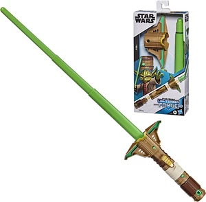 SABLE DE LUZ EXTENSIBLE STAR WARS YODA BASIC FORGE TOTALMENTE NUEVO EN CAJA - Imagen 1 de 3