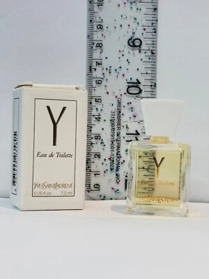 Y BY Yves Saint Laurent 0,25 oz/7,5 ml eau de toilette para mujer Splash vintage Foto 1 de 4