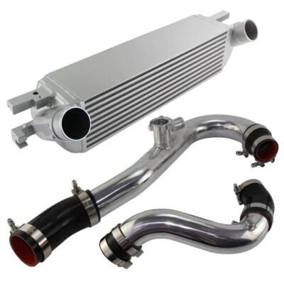 Performance Intercooler Kit for 2015-2022 Ford Mustang Ecoboost 2.3L Silver - Image 1 of 4
