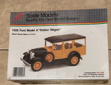 JLE Scale Models 1928 Ford A Station Wagon Metal Die Cast Kit NEW factory sealed