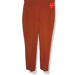 Spanx On the Go Pantaloni alla Caviglia Slim Dritti | Bronzo Luminoso Taglia LP Nuovi con etichette - Foto 1 di 7