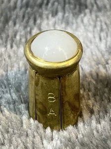 Tapa de lámpara de centralita 8A blanca vintage NOS - Imagen 1 de 5