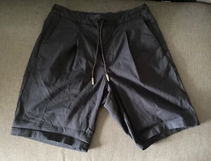 Giorgio Armani Mens Navy Blue Shorts ~ Size 46 / Small ~ New - Imagen 1 de 5