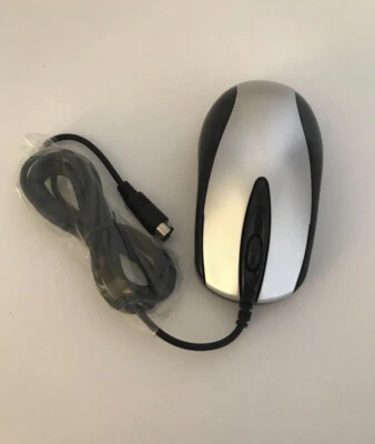 Mouse iMicro MO-67P, Wired Optical Mouse Silver/Black, New Open Box - Image 1 of 4