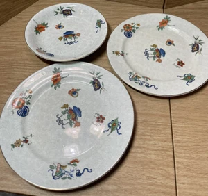 John Maddock & Sons England Royal Vitredo plates bowl gold trim Vintage - Picture 1 of 10