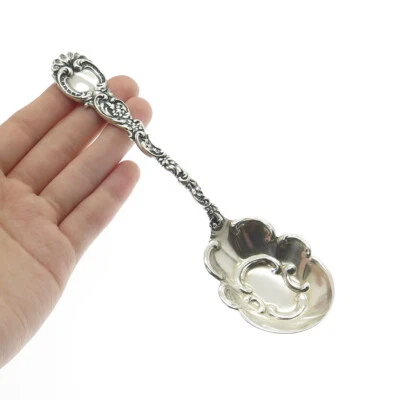Cuchara salsa antigua victoriana de plata de ley 925 DURGIN 1892 5,75" Foto 1 de 4