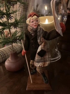 Simpich Figur Puppe Zeitungsjunge mit Gehstock blonde Haare - Bild 1 von 9