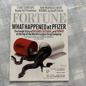 Fortune Magazine August 2011 Vol 164 No 3 Pfizer Revenge Betrayal Hot Startups - Picture 1 of 2