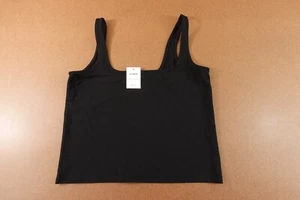 Cotton On Womens Size XL Black All Day Modal Scoop Neck Cropped Tank Top NWT - Picture 1 of 9