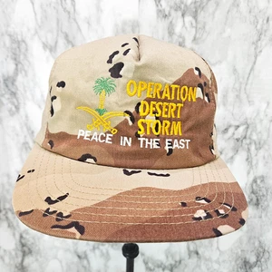 Cappello Berretto Vintage Operazione Desert Storm Pace In The East Mimetico Snapback USA - Foto 1 di 12