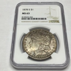 1878-S Morgan Dollar NGC certified MS63 - Picture 1 of 4