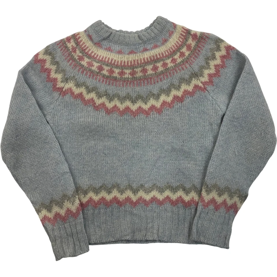 Woolrich Women’s Fair Isle Wool Jumper 90s Vintage Multicolour Pattern Medium - Image 1 of 4