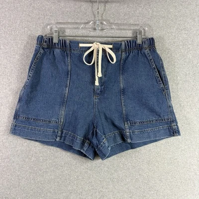 Banana republic high rise shorts womens medium denim tie waist denim - Image 1 of 4