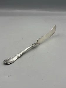 1847 Rogers Bros  Berkshire Twisted Butter Knife Silver Plate Monogram JE  TBK 5 - Picture 1 of 6