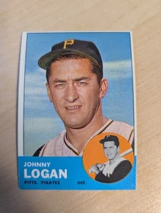 1963 Topps #259 Johnny Logan. Pirates - Picture 1 of 2