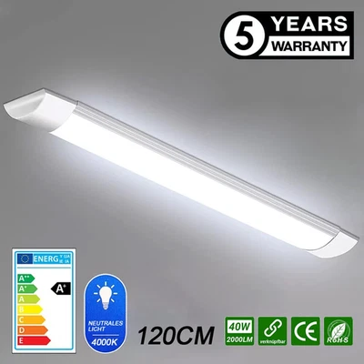 120cm LED Röhren Feuchtraumleuchte Werkstatt Garage Lampe Deckenleuchte 40W - Bild 1 von 4