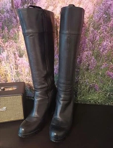 Damen Stiefel Plateau Gr. 42, schwarz - Bild 1 von 7
