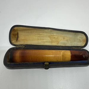Antiguo soporte de cheroot de espuma de mar Ludwig Hartmann en su estuche original - Imagen 1 de 13