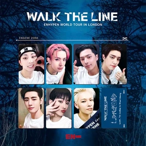 7pcs/set ENHYPEN WALK THE LINE Double-Sided Self Made Collectible Photo Cards - Picture 1 of 3