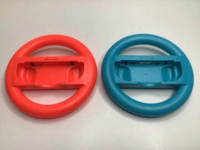 Nintendo Switch Joy Con Steering Wheel Accessory Set of 2 (Red and Blue) - Image 1 of 4
