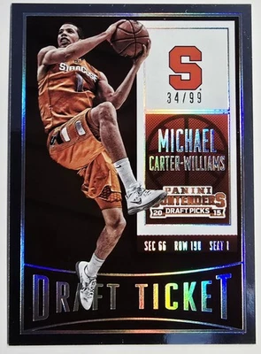 2015-16 Panini Contenders Draft Picks Ticket /99 Michael Carter-Williams #70 - Image 1 of 2