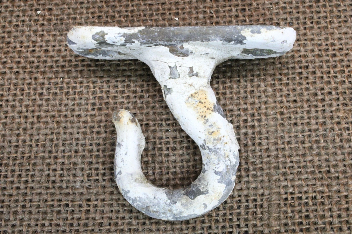 Wrought Iron Ceiling Hook Screw - Heavy Duty Primitive Style Hanger For Lamps & Planters