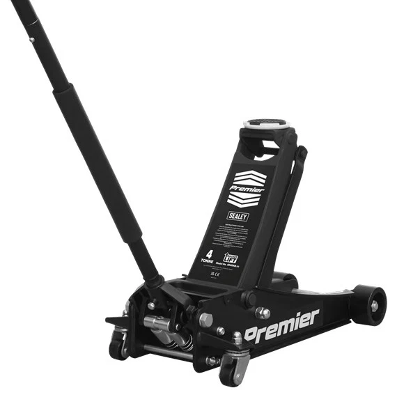 Sealey 4040AB Premier Low Profile Trolley Jack with Rocket Lift 4 Tonne - Black - Image 1 of 1