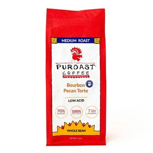 Puroast Low Acid Coffee Whole Bean | Bourbon Pecan Torte Whole Bean | Medium ... - Picture 1 of 7