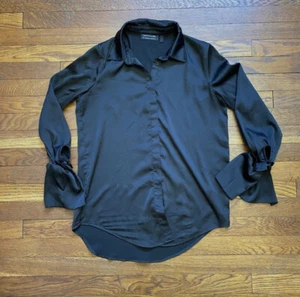 The Fifth Label black button front tie sleeve dressy blouse size XS - Picture 1 of 7
