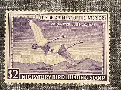 Estampillas de Estados Unidos - SC# RW 17 - Estampilla de pato - MHR - Goma perturbada - CV $90,00 Foto 1 de 2