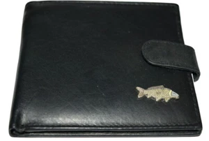 Common Carp Fish Soft Leather wallet Gift Boxed Sports Fishing Men's Accessory - Picture 1 of 7