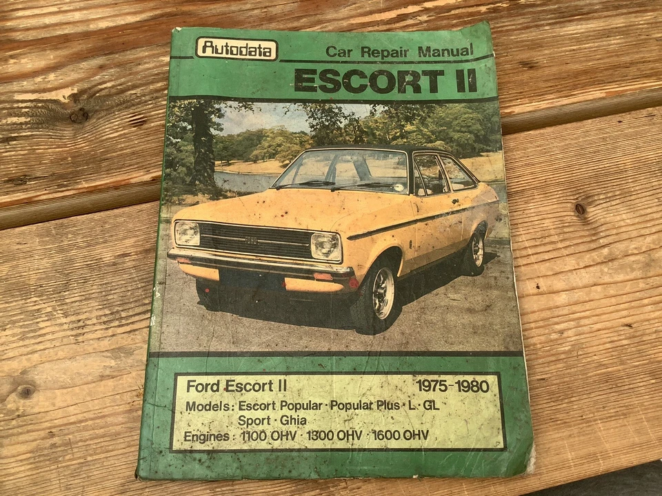 Autodata Car Repair Manual - Ford Escort Mk II 1100,1300,1600, 1975-1980 Book - Image 1 of 1