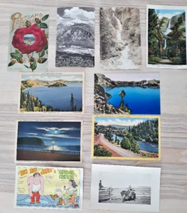 Mixed Lot 10 Vintage Postcards 3.5" x 5.5" Mostly Oregon - Picture 1 of 22