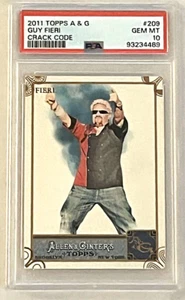 2011 ALLEN & GINTER CRACK CODE PSA 10 MINT GUY FIERI LEGENDARY CHEF TV STAR #209 - Picture 1 of 2