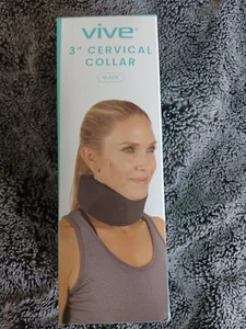 Vive 3" Cervical Collar Neck Brace for Neck Pain and Support - Picture 1 of 3