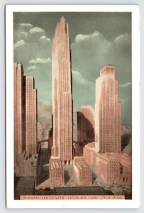 Rockefeller Center Fifth Ave Manhattan New York Postcard c1942  P2 - Picture 1 of 2