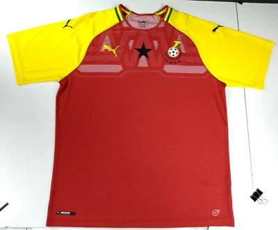 PUMA Mens Gfa Ghana Shirt Replica JERSEY Home Chili Pepper/Dandelion MENS XL NWT - Image 1 of 4