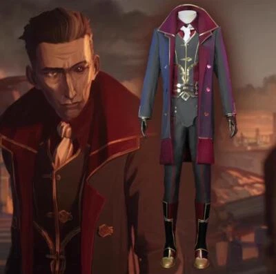 Arcano LoL Silco Cosplay Disfraz Trajes Halloween Carnaval Traje Foto 1 de 4