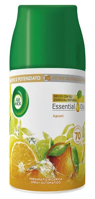 Air Wick Freshmatic Profumatore Elettrico Ricarica 250 Ml. Agrumi Made In Italy - Immagine 1 di 3