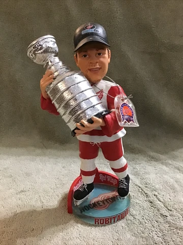 2002 Forever LIC ROBITAILLE #20 Detroit Red Wings STANLEY CUP 8” Bobble Head Cover