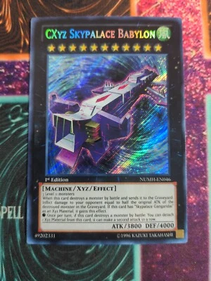 Yu-Gi-Oh! CXyz Skypalace Babylon NUMH-EN046 1st Edition Secret Rare NM b2/ - Image 1 of 4