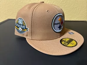 New Era Pittsburgh Steelers 59FIFTY 80 Seasons Side Patch Fitted Hat Size 7 5/8 - Bild 1 von 3