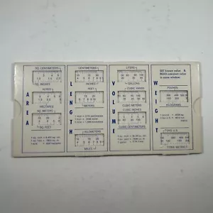Cartone scorrevole conversione metrica militare anni '60 US Air Force usato - Foto 1 di 9