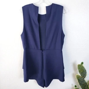 Finders Keepers Lucid Dreams Playsuit Romper in Navy size S Women's Open Back - Picture 1 of 14