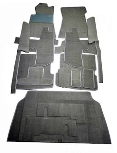 Mercedes-Benz R107 W107 - Floor Carpet Set 18 Pcs, Grey Velour NEW - Foto 1 di 5