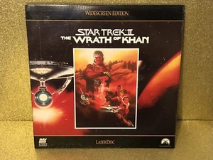 STAR TREK II: THE WRATH OF KHAN Laserdisc Widescreen CLV~Shatner, Nimoy~VG - Picture 1 of 3